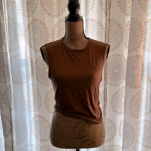 Cute brown crop top XL